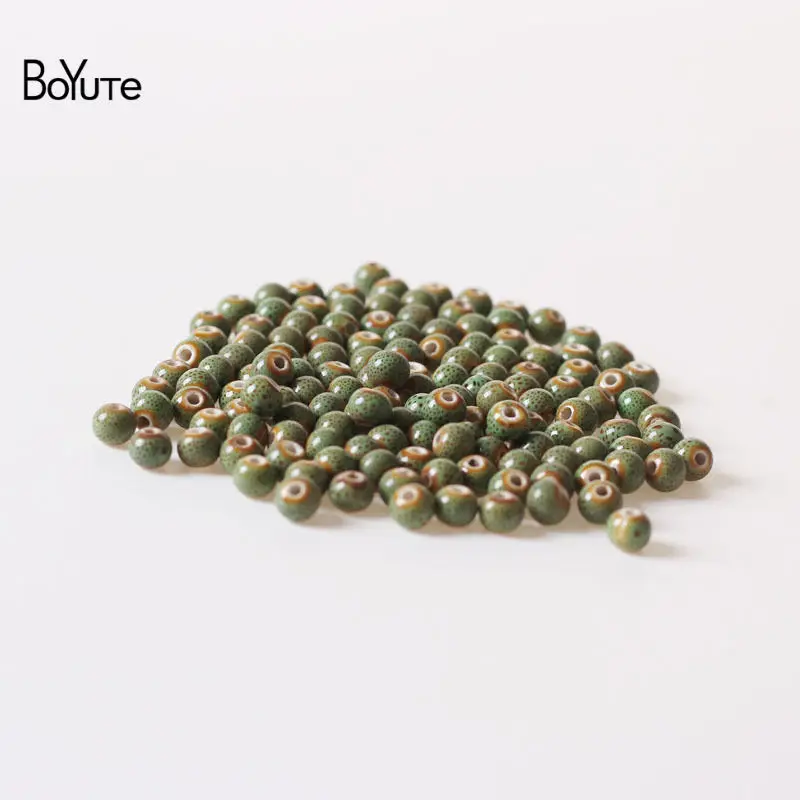 Beads 3 BoYuTe 50 шт 6 мм 8 мм глазурные керамические, фарфоровые шарики Diy ручной работы для изготовления ювелирных изделий - Цвет: Beads 3