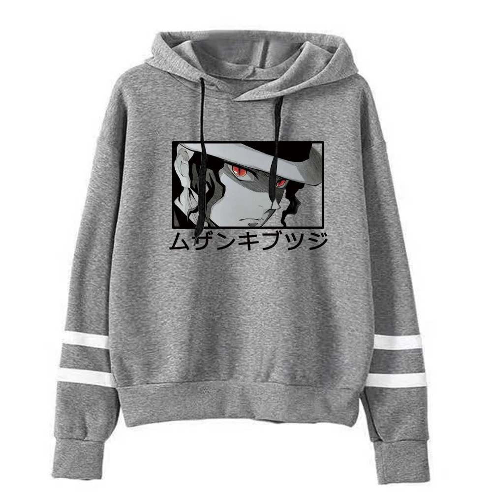 

Men Women Loose Muzan Kibutsuji Eyes Hoodie Casual Loose Pullover Long Slevees Tops