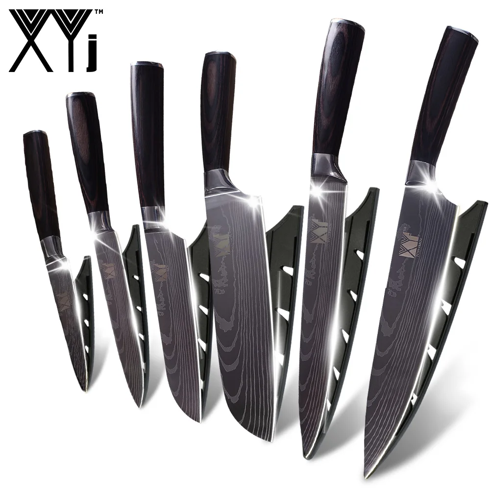Японские кухонные ножи XYj из нержавеющей стали аксессуары инструменты полезные
