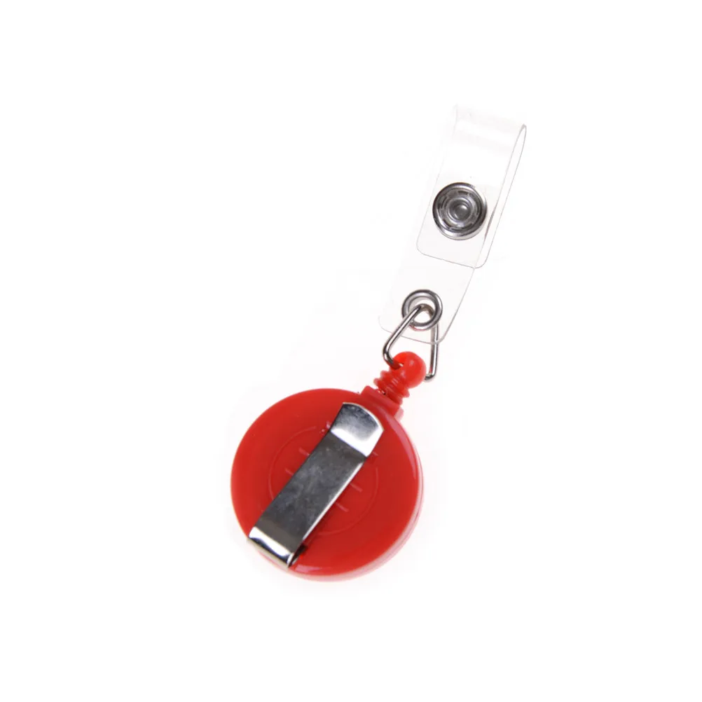 

1Pcs Mini Casual Badge Reel Retractable Key Ring ID Card Holder Clips Random Color High Quality