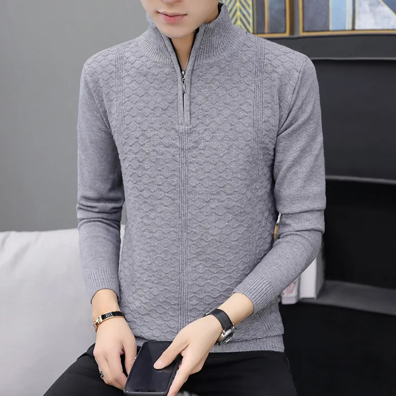 Мужские свитера с длинными рукавами темно синий черный серый красный новые