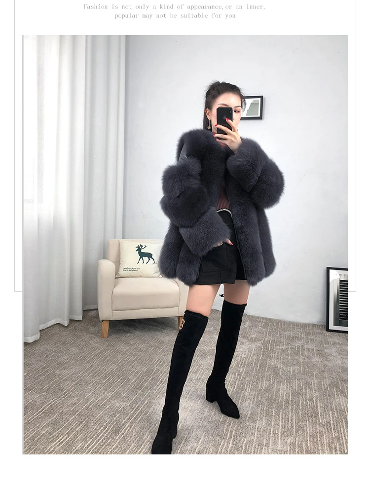 ZDFURS* натуральный мех, Лисий мех, шуба, дизайнерское, для девушек, зимнее, действительно Лисий мех, шуба, съемный, натуральный мех, шуба, Женская