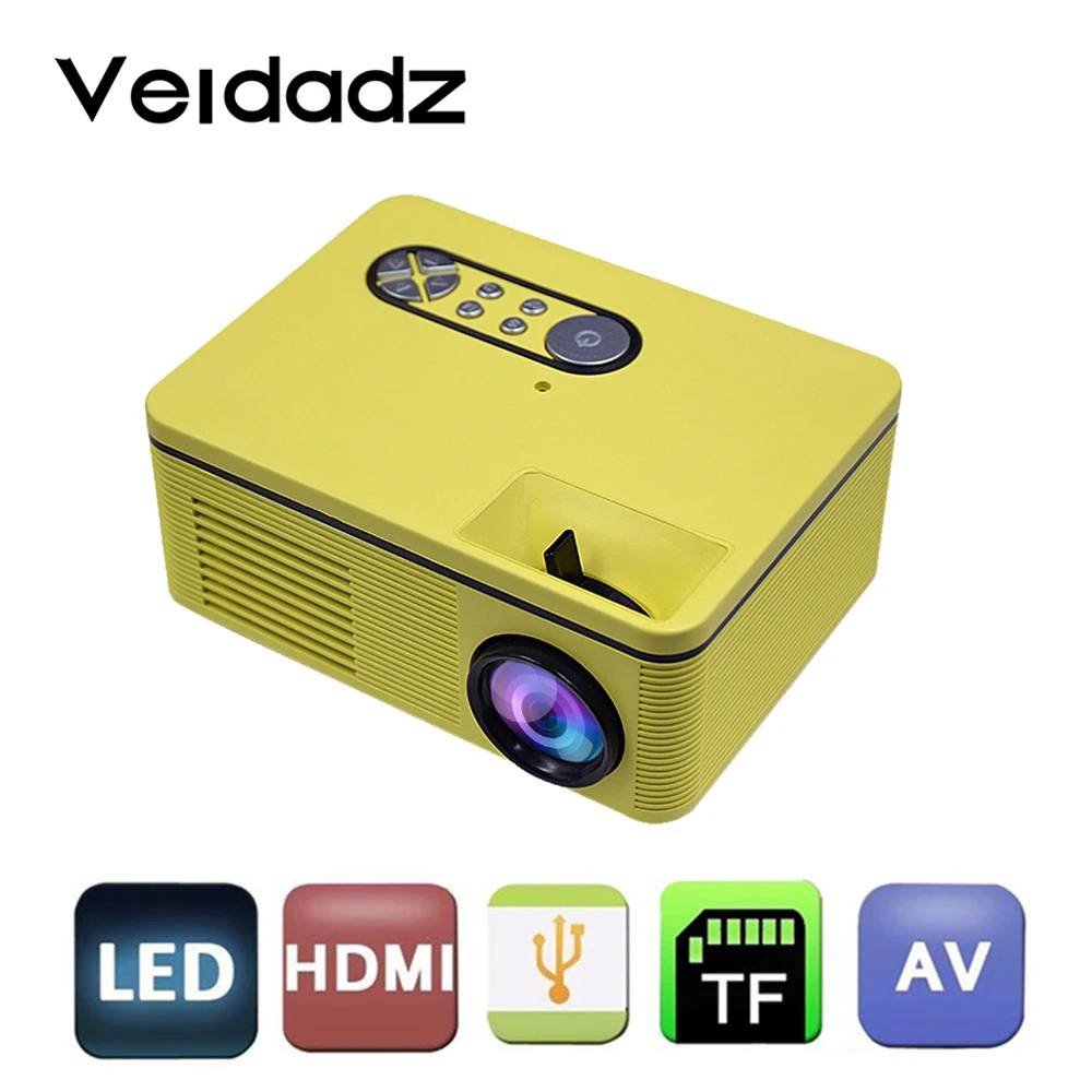 Портативный мини светодиодный проектор VEIDADZ S361 600 x пикселей люмен домашний