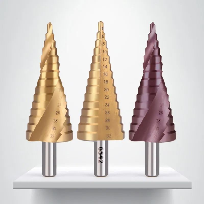 

Сверло HSS4241 4-12 мм 4-20 мм 4-32 мм шестигранное/трехручное металлическое сверло пагода Деревообрабатывающие инструменты счетчики титановое све...