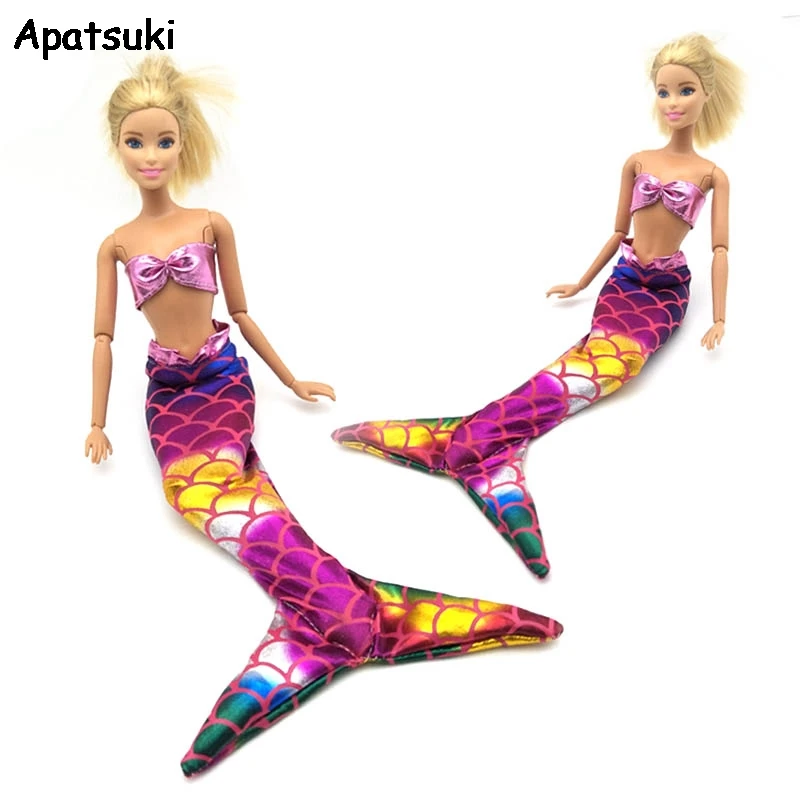 Розовое красочное вечернее платье для куклы Барби бюстгальтер и юбка модный топ