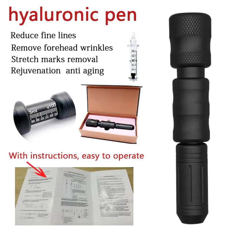 

Remove wrinkles for Hyaluron pen lip filler injection Ampoule Adapter 0.3ml Hyaluronic Acid Pen Atomizer lifting lip meso Gun