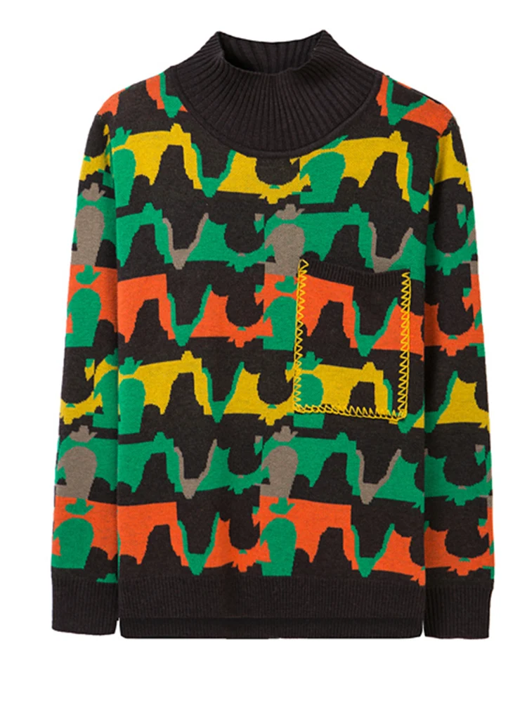 Шотландские полумисс Гао Ling Свитера Осень и зима 2021 Новая Женская Короткая