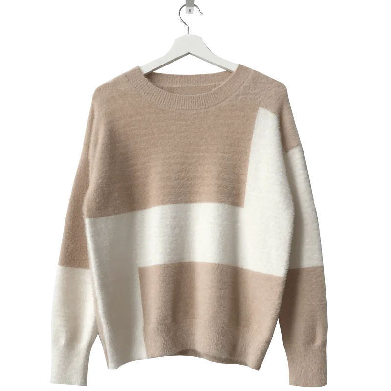 Женский вязаный свитер от ветра красный в Корейском стиле с длинным рукавом 2019 |