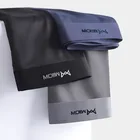 Графеновое антибактериальное Мужское нижнее белье, лето, новинка, ультратонкие, ледяной шелк, бесшовные боксёры-брифы, Спортивное нижнее белье, 3 шт.