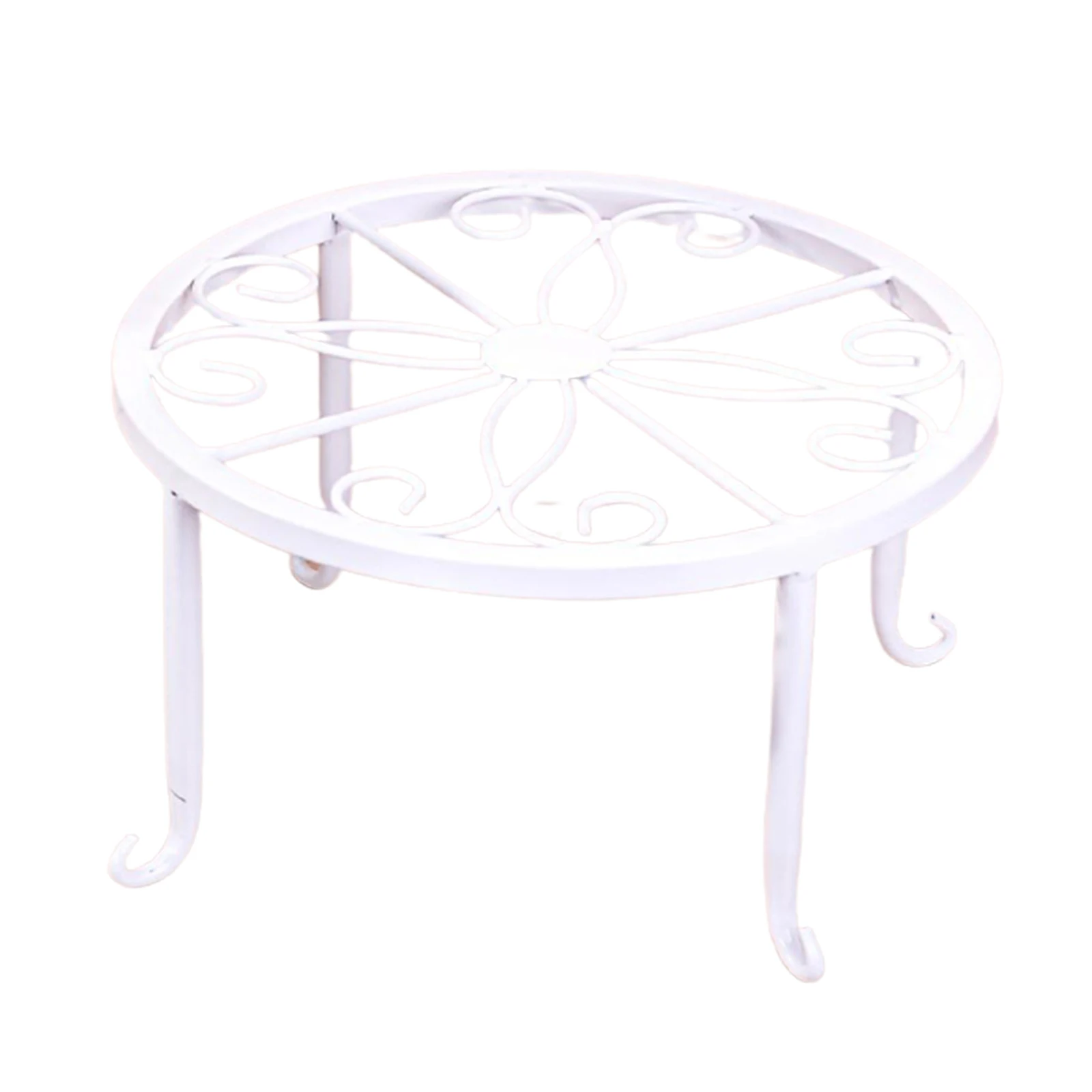 

Potted Plant Stand Rust Proof Iron Potted Holder Potted Round Rack Display for Garden Outdoor Supports DC156