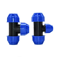 dn15 dn20 dn25 pvc pe tube tee water splitter 12 34 1 reducing tee pipe t shaped connector water supply tube fittings 1pcs