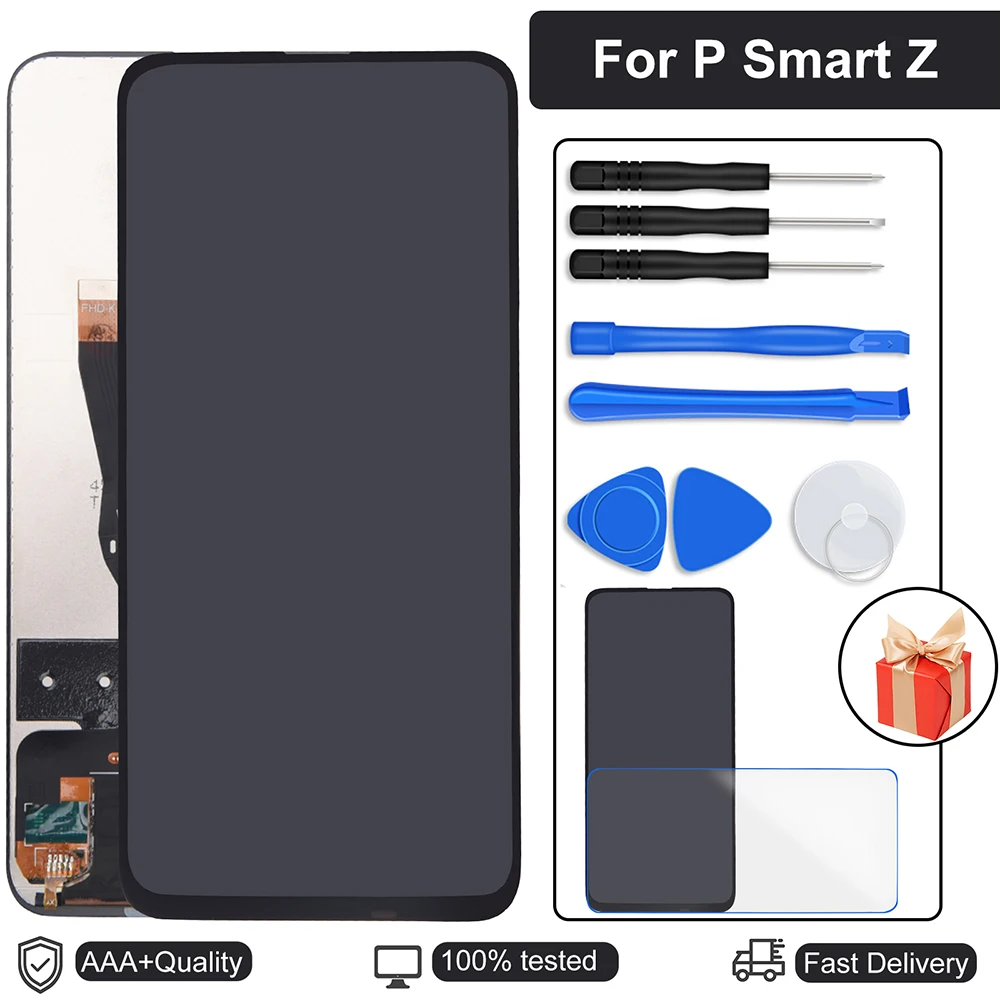

6.59"Honor 9X LCD For Huawei P Smart Z STK-LX1 LCD Display Touch Screen Digitizer Assembly parts For huawei Y9 Prime 2019 LCD