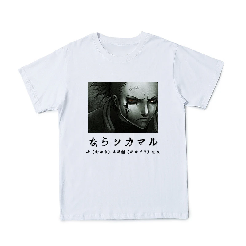 

2021 Summer 3D Male t-Shirt Anime Character Avatar Printing Loose Round Neck Casual Top