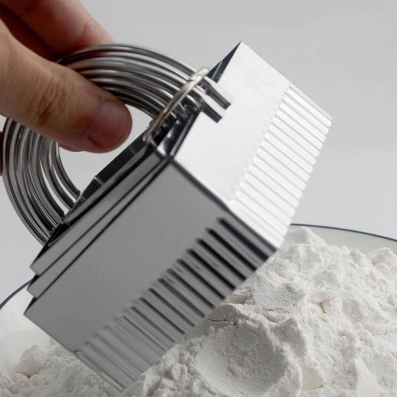 

5 Pcs Square Biscuit Cutters with Handle Stainless Steel Baking Cookies Biscuit Fondant Mold Cake Decoration Tool Mould