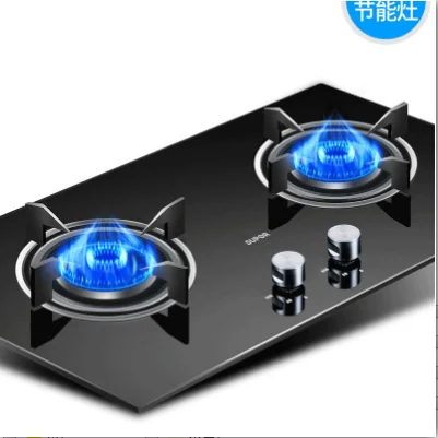 Qb503 газа Плита двойной фокуса бытовой добавьте Настольная плита газовая плиты печь на природном газе жидкости газовая плита - Цвет: natural gas