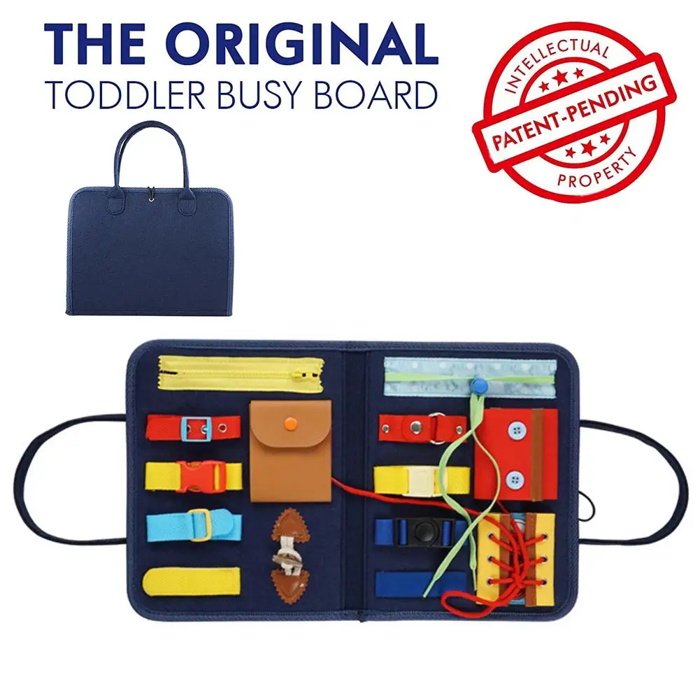 

Montessori Toy Essential Educational Sensory Board for Training Self-Care Ability Children Game Preschool Kids Sensory Toy