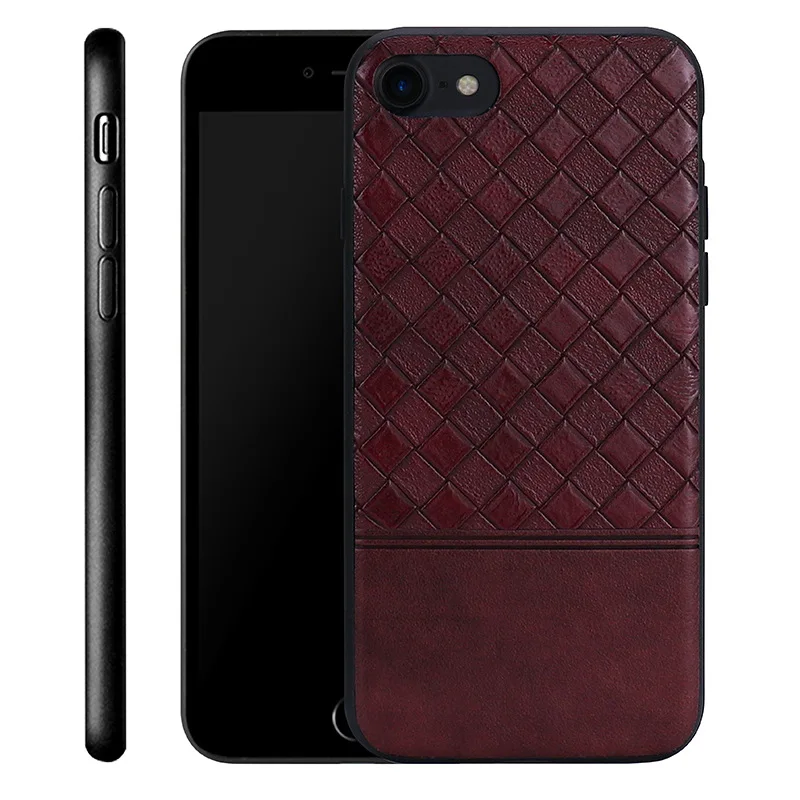 

Suitable for IPhone XS Case Max Apple 8 Woven Leather Case IPhone 11 Case 7p 6p