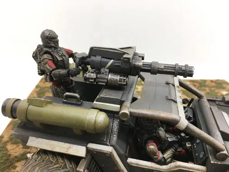1/25 JOYTOY mecha RHINOCEROS Скаут автомобиль и UNSC девятый Легион солдат фигурка