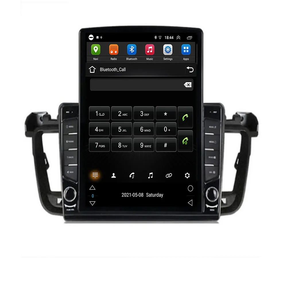 Автомобильный мультимедийный плеер экран 9 7 дюйма Android 11 0 6 + 128G для Peugeot 508 2011-2018 Tesla