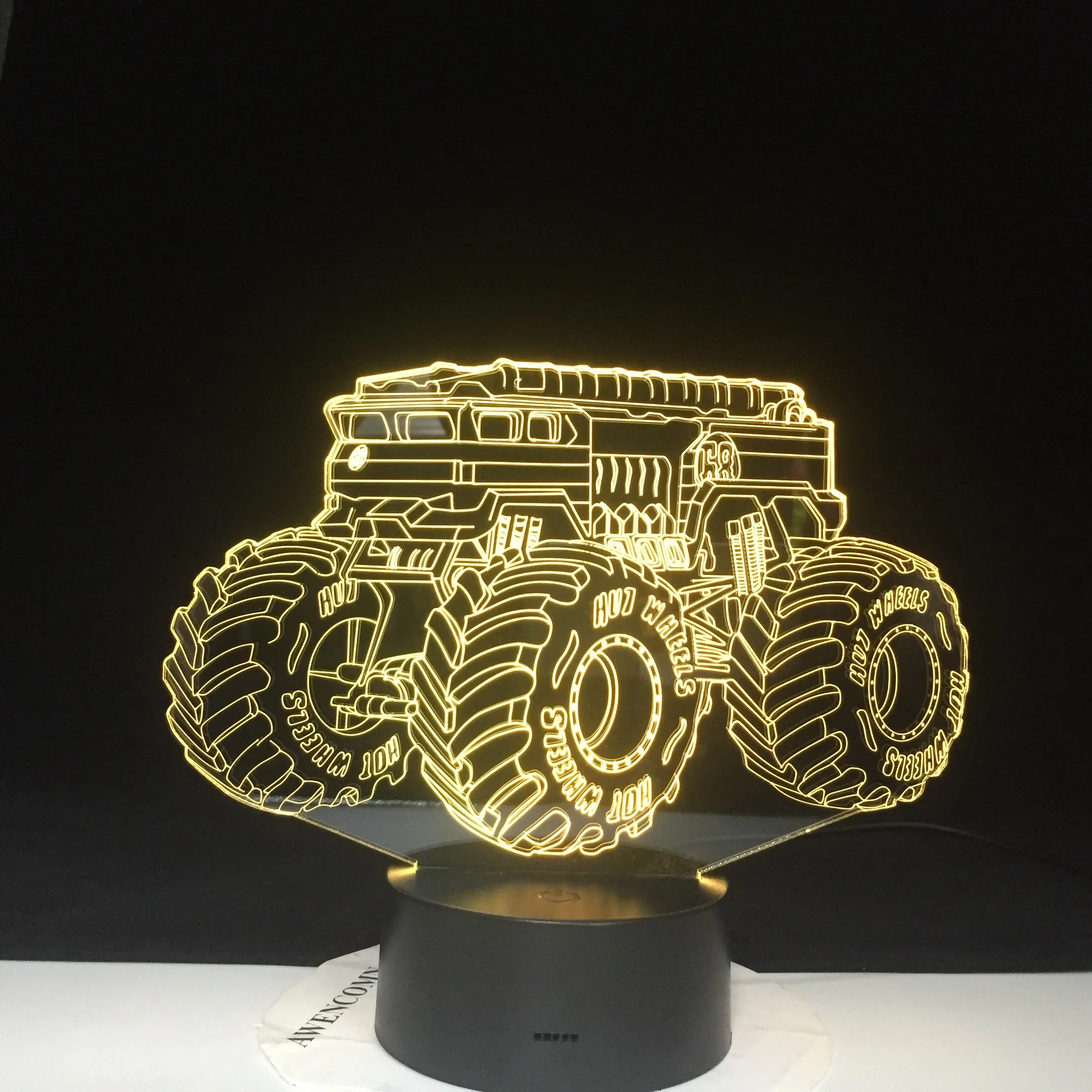 7 Colors Changing Creative Gifts Vehicle Car 3D Led Table Lamp Usb Touch Button Night Lights Kids Bedroom Decor | Лампы и освещение