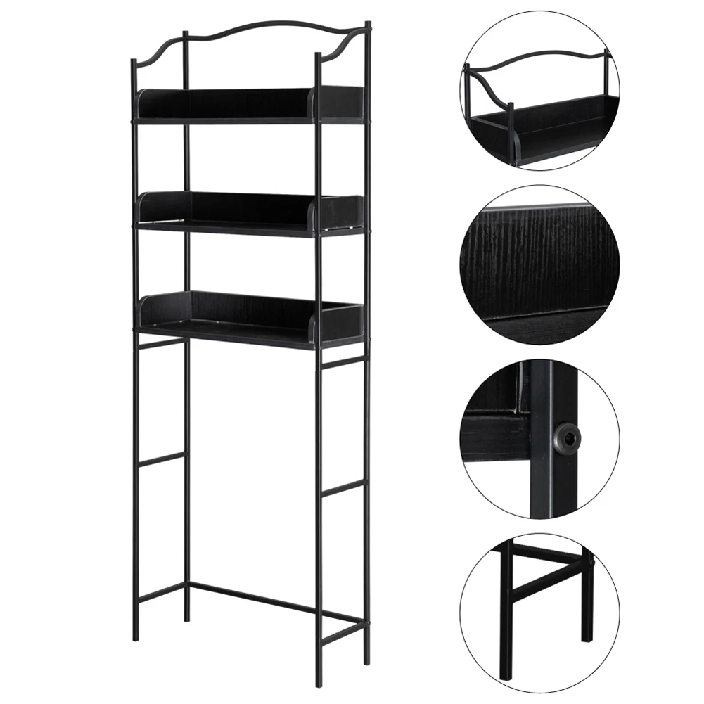

3 Tiers Over Bathroom Storage Rack Stainless Steel Toilet Cabinet Shelf Washing Machine Space Saver Holder (61 x 23 x 167)cm