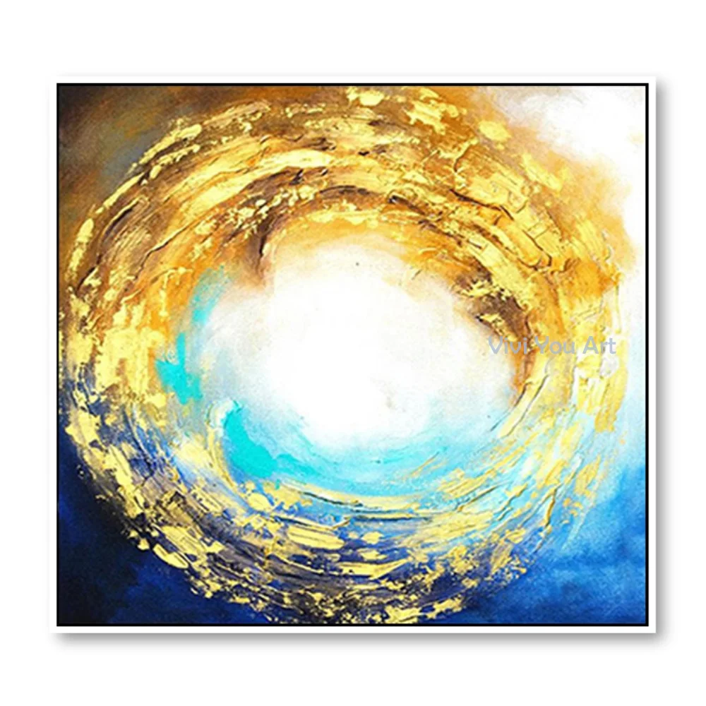 

Modern Abstract Gold foil lines Green Canvas Art Paintings For Living Room Bedroom Posters And Handmade Wall Poster Home Decor