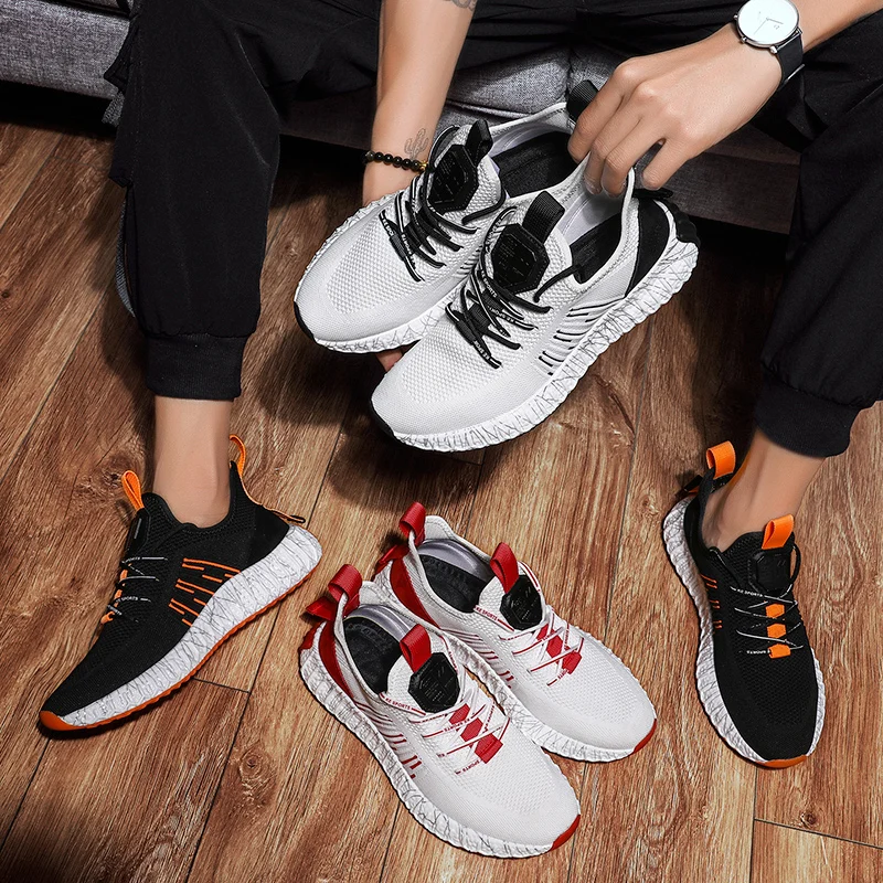 

2020 Men's Sports Shoes Men's Jogging Shoes Casual Flat Shoes Men's Walking Shoes Men's Summer Plus Size 39-44