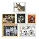 Наборы для вышивки крестиком Life of A Wolf 11CT14CT, с изображением животных, поделки, китайские вышивки DMC, подсчитанные аксессуары для вышивки