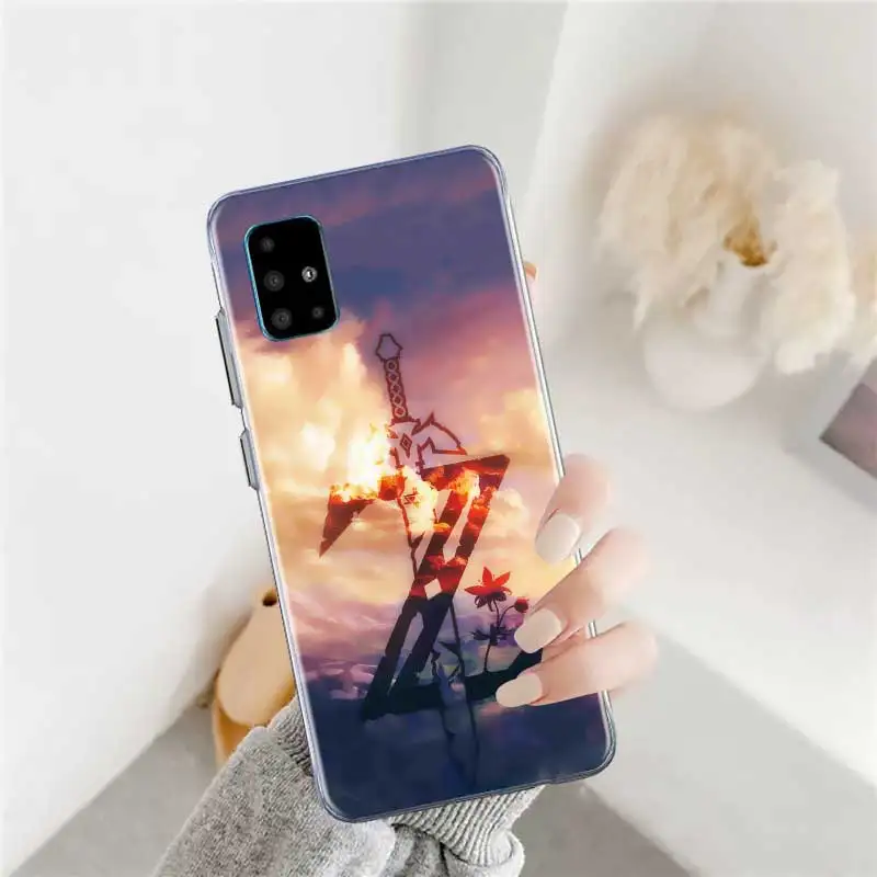 

The Legend Of Zelda pu Case for Samsung Galaxy A71 A51 5G M30s A41 A31 A21s A01 A11 M31 M51 M40 Capa Back Phone Coque