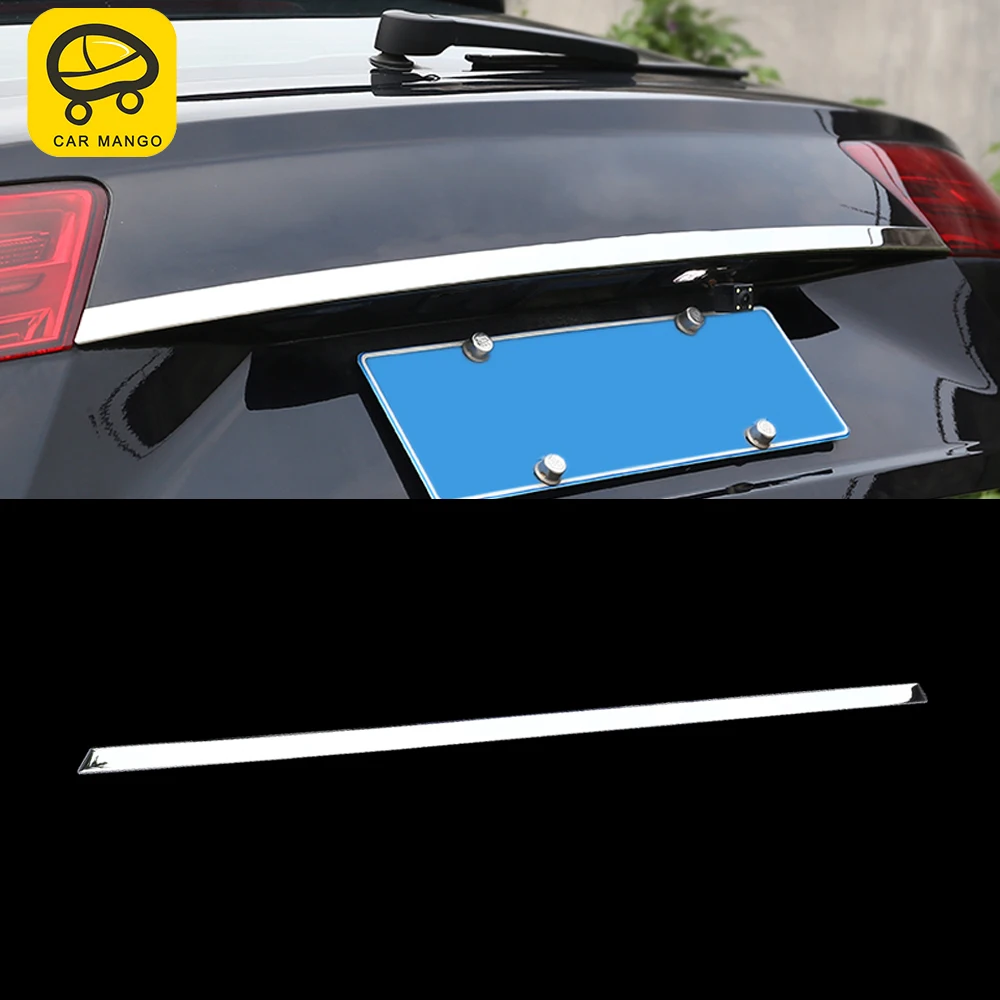 

CARMANGO для Audi Q7 4M 2016-2019 автомобильные аксессуары накладка багажника двери задние ворота рамы наклейка украшение из нержавеющей стали хромовое литье