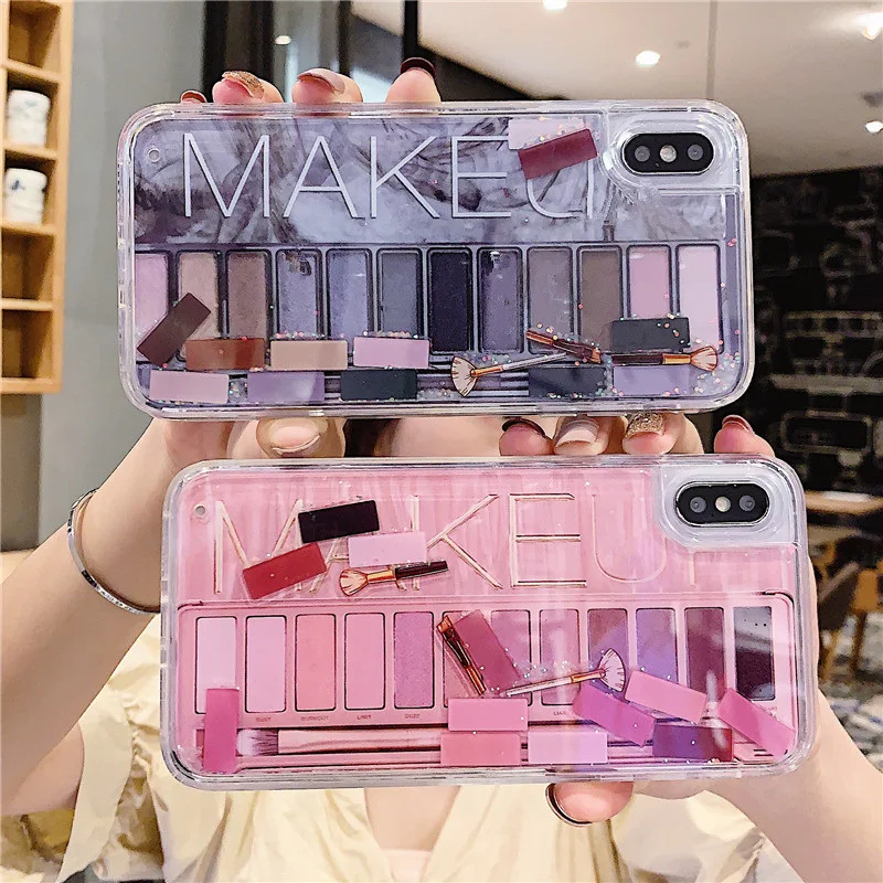 Косметический Макияж Губная помада духи зыбучий песок чехол для iPhone xr x xs max 8 7 iphone