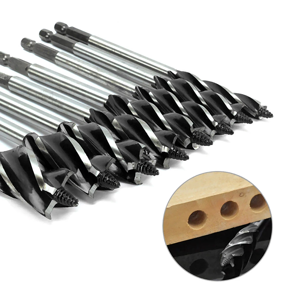 Четырехслотовое сверло для работы по дереву с четырьмя лезвиями шестигранным