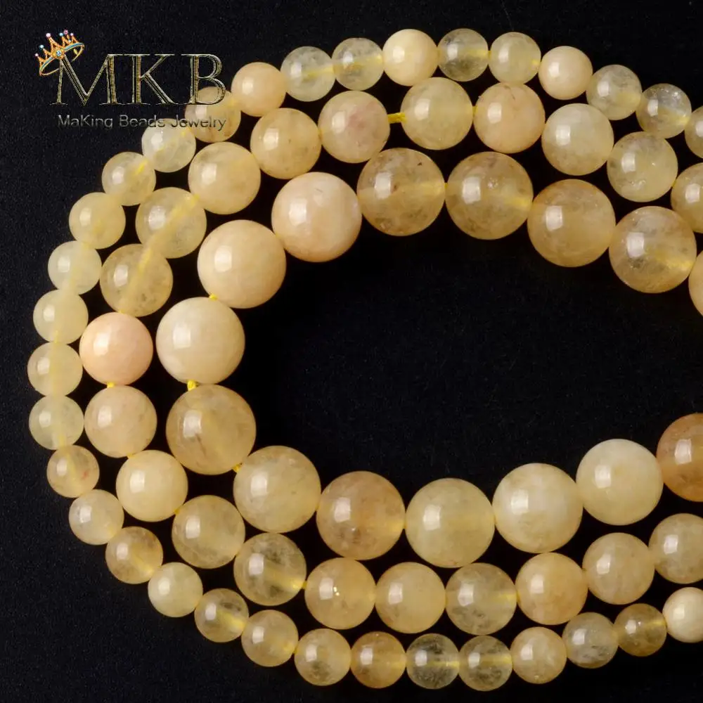 Круглые Бусины Из рутилированного кварца для изготовления ювелирных изделий 6/8/10