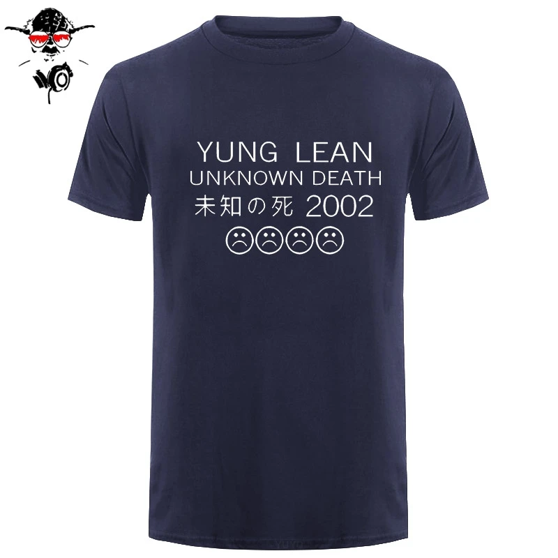 Новинка YUNG LEAN UNKNOWN DEATH Sad мужские хлопковые летние футболки с коротким рукавом хип