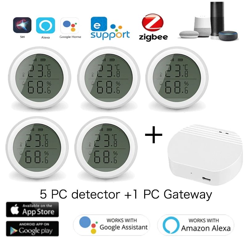

NEW! EWelink Smart Home EWelink Temperature Humidity Sensor Zigbee Temperature And Humidity Detector Work With Hub Tuya Zigbee