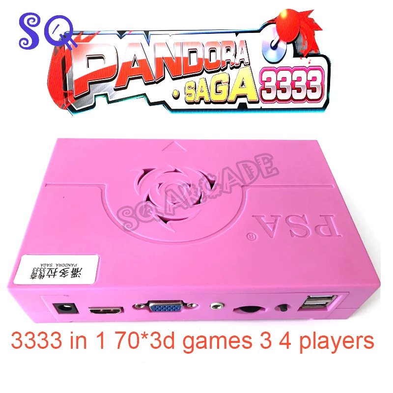 

Pandora 3d Box Сага 3333 в 1 Jamma аркадная игровая печатная плата Материнская плата HDMI VGA выход HD для машинного шкафа монетного управления