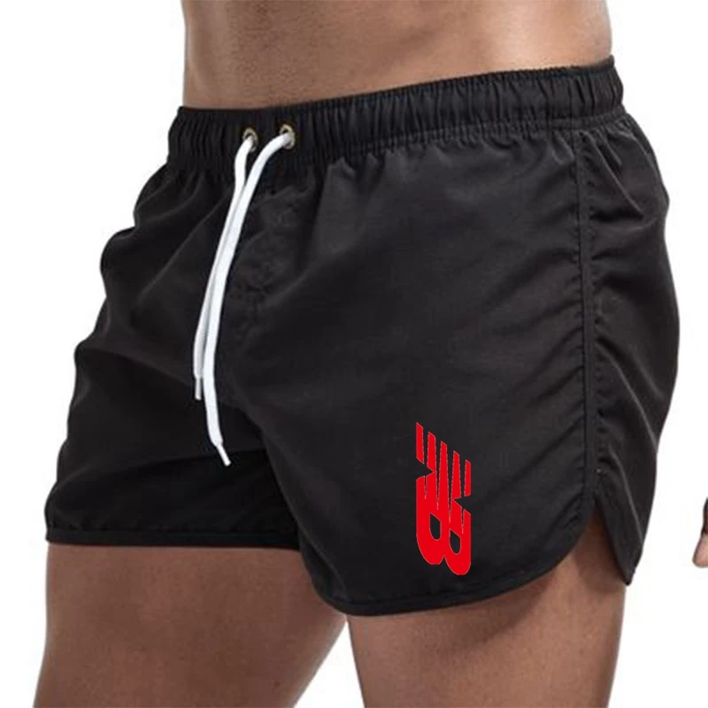 

New Brand NB Men Fitness Shorts Summer Breathable Quick Dry sports Shorts Jogger Beach Short Pants bathing surfing shorts