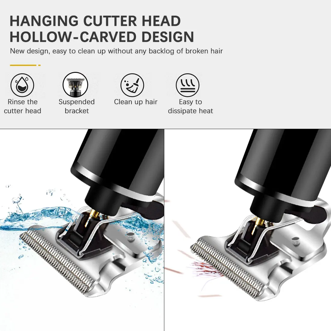 Электрическая машинка для стрижки волос с ЖК дисплеем Дисплей Парикмахерская