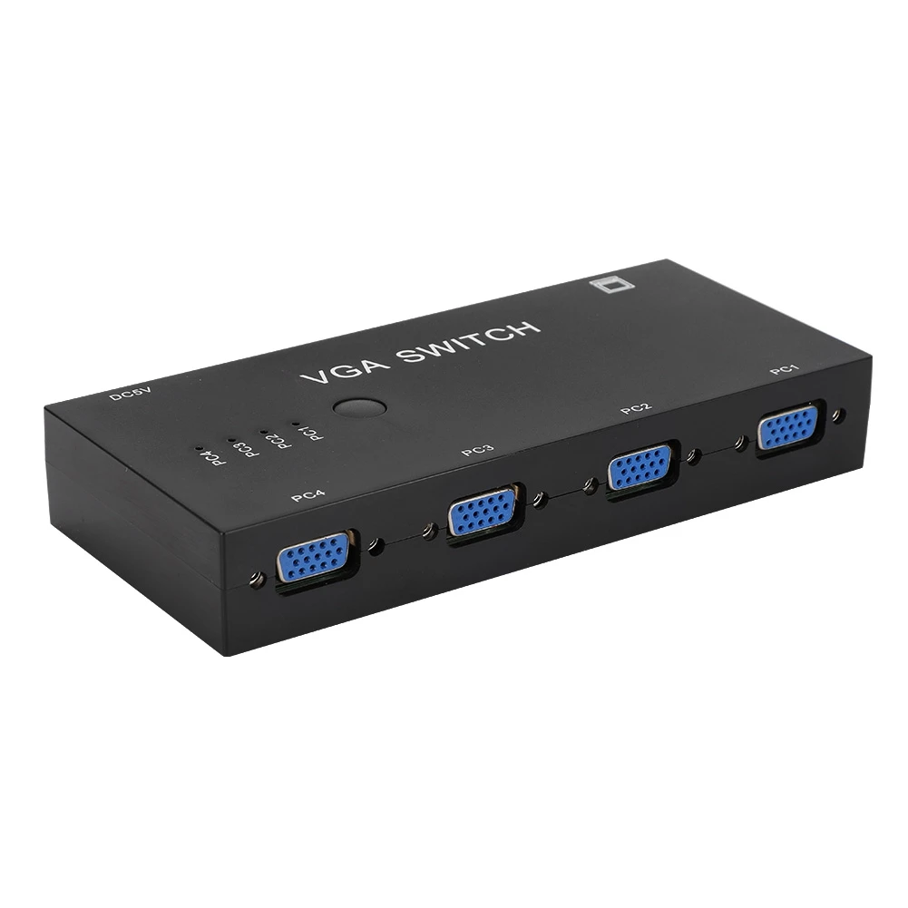 Vga-разветвитель 4 в 1-выход видео конвертер коммутатор компьютер аксессуар 1920X1080