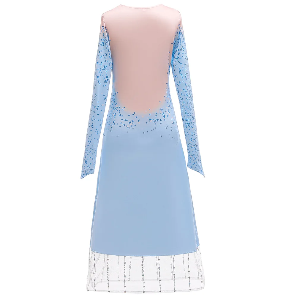 

Christmas Dress Girls Frozen 2 Cosplay Queen Elsa Dresses Holloween Costumes Princess Party Vestidos Fantasia Kids Clothing