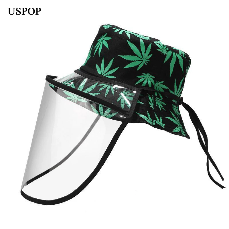 2020 шляпы ведра анти туман Панама Шляпа Унисекс Шляпы с защитной маской женские