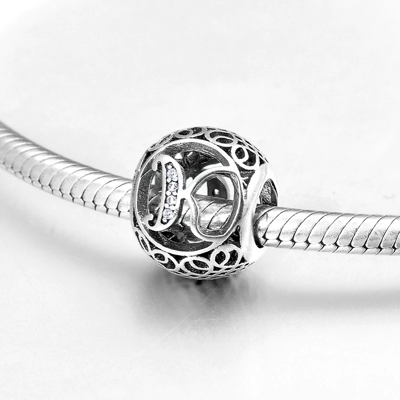 Бусины шармы из серебра 925 пробы с фианитами|Ювелирные шармы| |