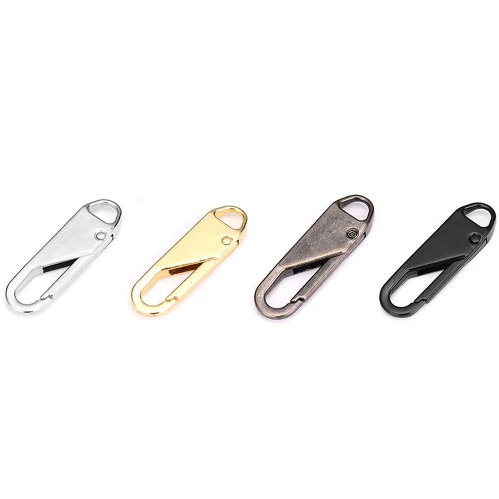 

New&Easy 5pcs Zipper Pull Tab Replacement Metal Zipper Handle Zipper Extender Tab Fixer Zipper Sliders for Luggage Cloths Jacket