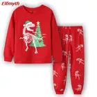 Пижама детская, для мальчиков и девочек, Рождественская, 2021