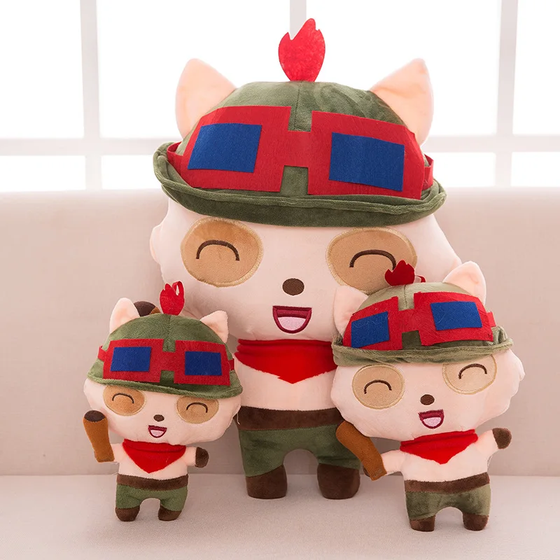 

Мягкая плюшевая игрушка в виде гриба Teemo Yordles, 25-80 см
