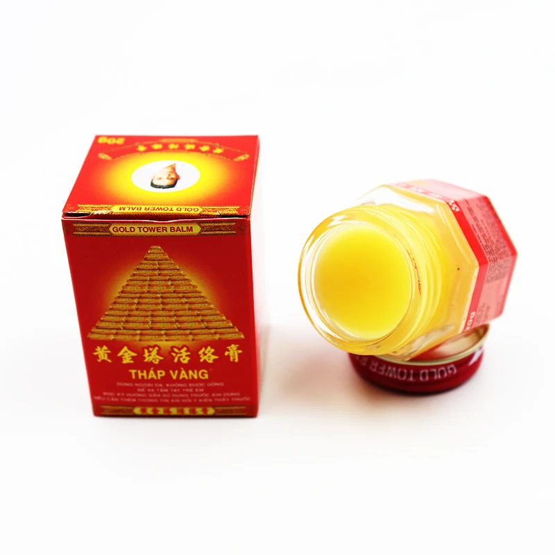 

New 2019 Pain Cream Vietnam Gold Tower Balm 20g Relieving Itching Muscle Joints Rheumatism Detumescence Ointment Active Cream
