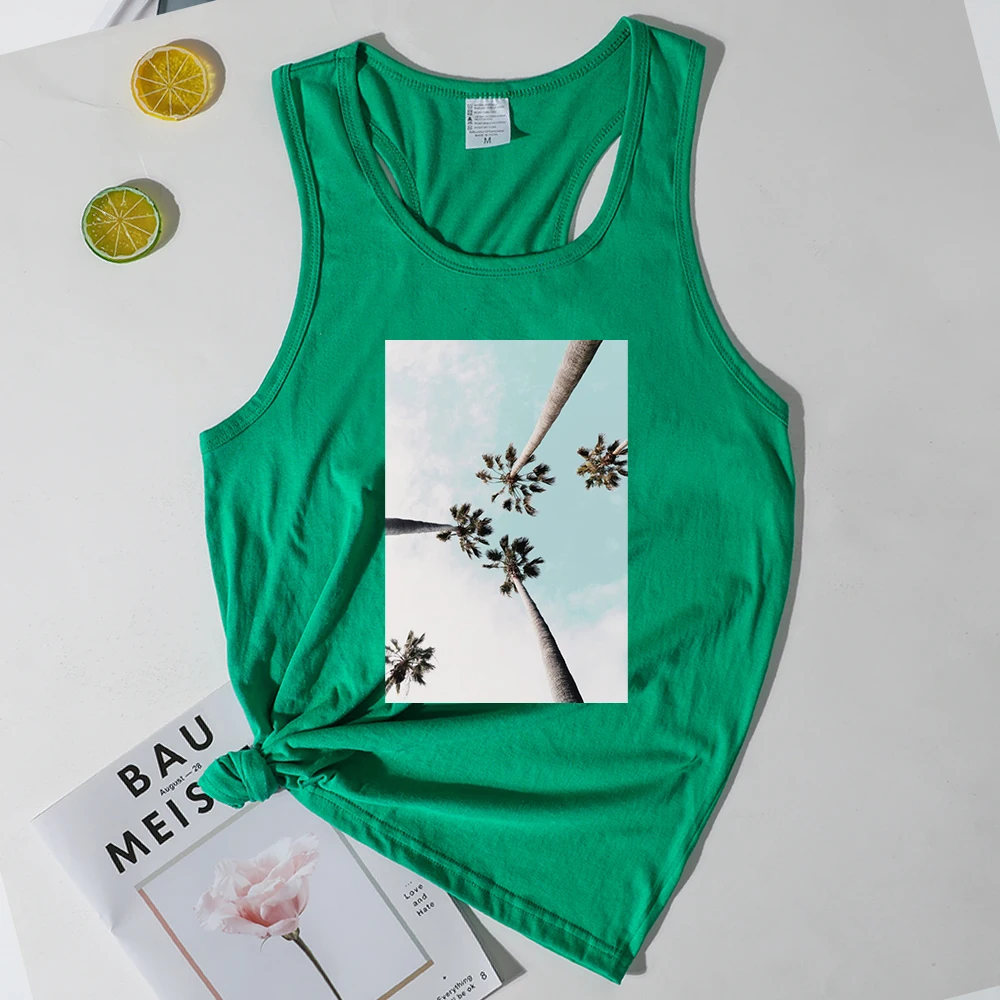 

Женская пляжная майка с принтом Aloha, белый винтажный топ в Корейском стиле на лето 2021