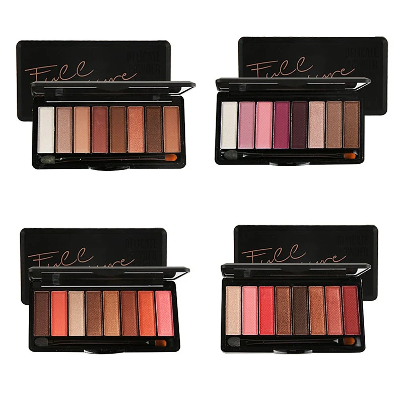 8 цветов Тени для век грейпфрут земля персик цветение Начинающий рекомендуемый