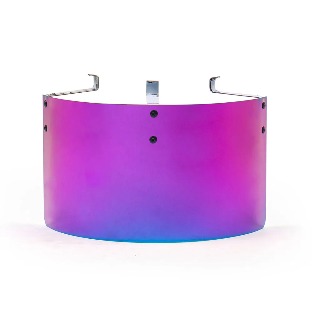 Universal 2.5" TO 3.5" Air Intake Filter Heat Shield Cover Stainless Steel Burnt blue Neo chrome Silver Real carbon filter |