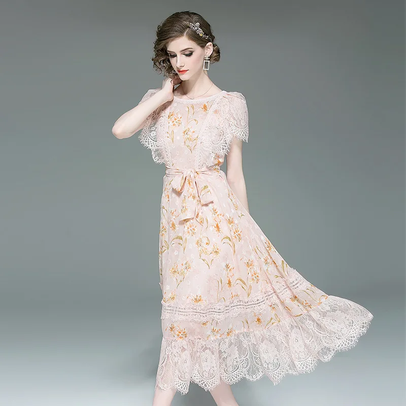 Сексуальное Полосатое женское платье с v-образным вырезом рукавом-бабочкой